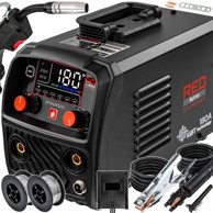 RED TECHNIC Aparat za zavarivanje MIG MAG MMA TIG, 180 A, LCD, bez plina