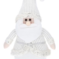 Božićna figurica - Djed Božićnjak srebrni