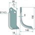 GRANIT Desni nož za kultivator 190x80x8 mm za ALPEGO MK0A00036 D01590