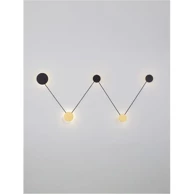Zidna lampa Ark, LED 34 W, 3000 K, 1034 lm, crna i zlatna