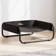 Povišeni krevet za pse od tkanine Oxford i čelika, 57 × 57 × 24 cm, antracit  