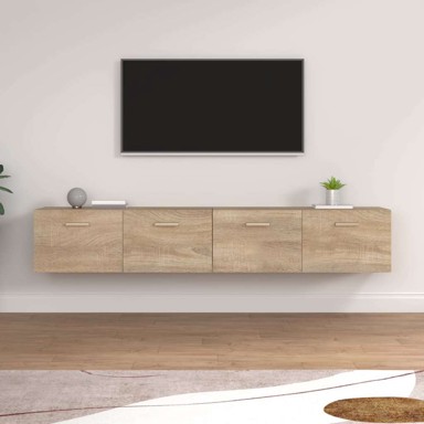 Zidni ormarići, 2 kom, 100 x 36.5 x 35 cm, drveni, sonoma hrast