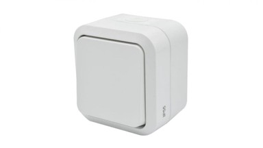 AQUA PRO Prekidač 60220, univerzalni, nadžbukni, IP55, bijela