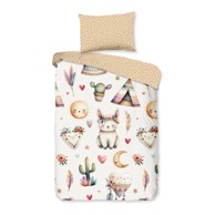 GOOD MORNING Pamučna dječja posteljina za dječji krevetić 100x135 cm Luz bež