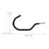 NORTHIX Kuke za bicikle, metalne, PVC, 12 kom