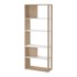 TVILUM Bijela/u prirodnoj boji biblioteka u dekoru hrasta 80x205 cm Sign 
