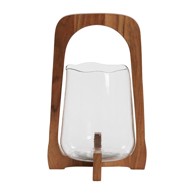 LIGHT & LIVING Drvena lanterna Anosy