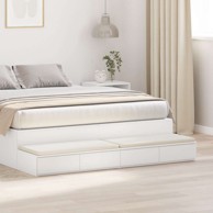 Ladice za krevet 150x36,5x16,5 cm konstruirano drvo, bijela