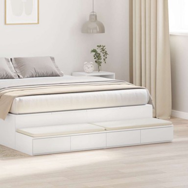 Ladice za krevet 150x36,5x16,5 cm konstruirano drvo, bijela