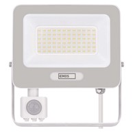 EMOS LED reflektor Glaro ZS2344W, PIR, 50 W, IP54, 5000 lm, neutralna bijela, bijeli