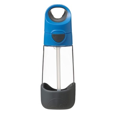 B.BOX Bočica sa slamkom Tritan, 450 ml, Blue slate