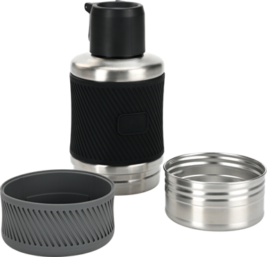 DOGS CREEK Putni set za hranu i vodu Carry, čelik, siva