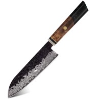 Damaskasti kuhinjski nož Ai-37316 Santoku Kp37316, zeleni
