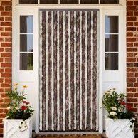 Zastor protiv muha bež-svjetlosmeđi 100 x 200 cm od šenila