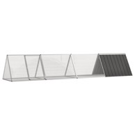 Kavez za zečeve 403,5×80,5×71 cm od pocinčanog čelika, antracit