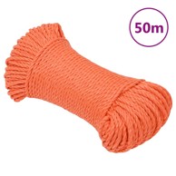 Radno uže, narančasto, 8 mm, 50 m, od polipropilena