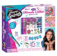 CRAZART Set 3u1 za tijelo, nokte i kosu ULTIMATE GLITTER