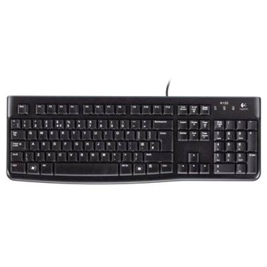 LOGITECH Tipkovnica K120, crna, USB, retail