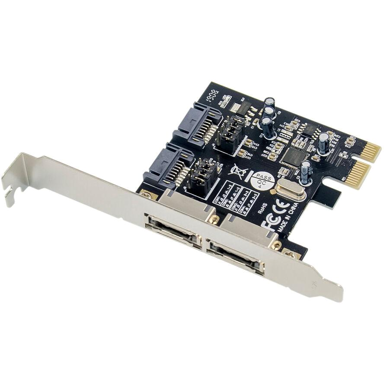 CONCEPTRONIC Sučeljna kartica CSATA600EXI, PCIe na SATA/eSATA, 6 Gbit/s, crna
