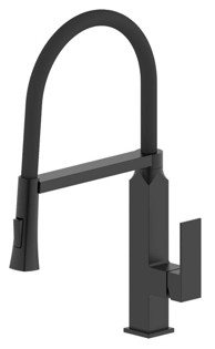 SAPHO Slavina Maya kuhinjska s tušem, mat crna