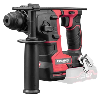 PRAKTIK TOOLS akumulatorska bušilica čekić PTQ168, 18 V, SDS-plus, brushless, Solo