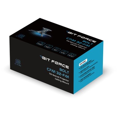 BIT FORCE Nagibno-okretni stropni nosač za projektor BOLT CPM-32-FM