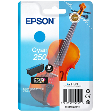EPSON Tinta 250 Violin Claria Photo HD, cyan, originalna