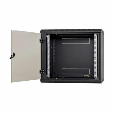 TRITON Zidni ormar 12U 635 600x600, crni, sastavljen