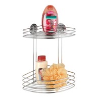 WENKO Kupaonska polica Turbo-Loc kutna dupla samostojeća 20x26,5 cm