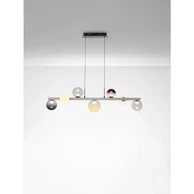 SILENZIO Visilica, NL9190211, LED, prigušiva TRIAK, IP20, 3000 K, 40 W, nikal, staklo