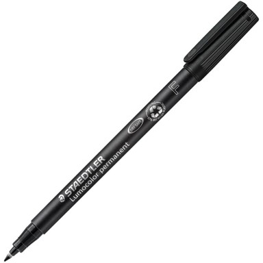 STAEDTLER Marker permanentni 0,6mm reciklirani Lumocolor 318-9 crni
