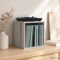 Kutija za vinilne albume, 37x36,5x38 cm, siva sonoma