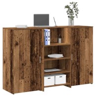 Radni stol 155x50x103,5 cm od konstruiranog drva, staro drvo