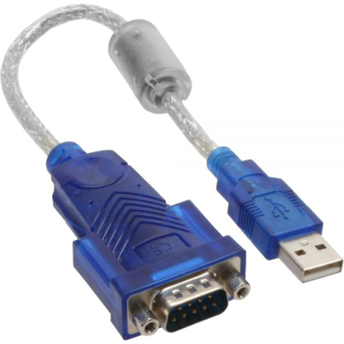 INLINE USB na Sub-D adapter, plavi/sivi/prozirni