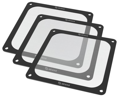 AKASA Filter za prašinu 140 mm, magnetni, pakiranje od 3 komada, GRM14-M01-BKT3