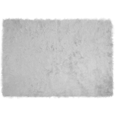 Tepih lažni ovčji, siv 140 x 200 cm, poliester