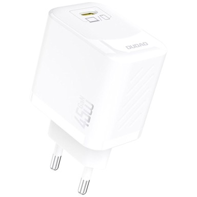 DUDAO A28 GaN USB-C zidni punjač, 45 W, bijeli