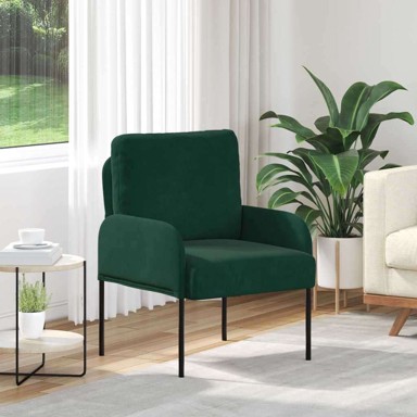 Sofa s jastukom 55 cm od šperploče, tamno zelena