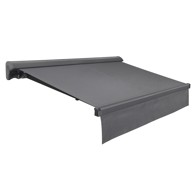 Tenda polukazetna Astra, 3.95 x 3 m, tamnosiva