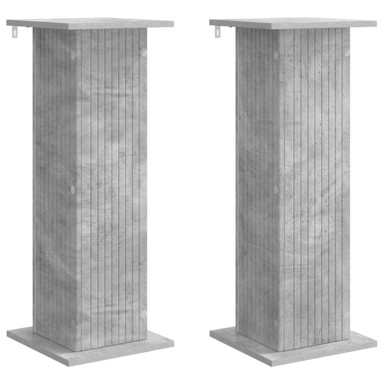 Stalak za biljke 2 kom 30,5x30x80,5 cm, betonska siva