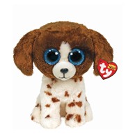 TY Plišana igračka pas Muddles, 24 cm, bijelo/smeđi