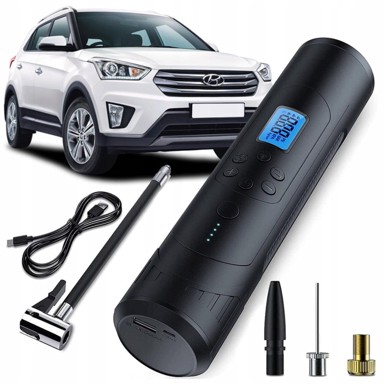 GOTEL Kompresor prijenosni s LCD-om i LED-om, baterija 4500 mAh, 10 bar, USB