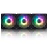 INWIN Računalni ventilator AM120S RGB PWM, 3 komada, 120mm, crni - IW-FN-AM120S-3PK