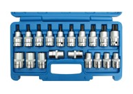 SW-STAHL Set ključeva nasadnih 1/2″, torx muški i ženski T20-T70 i E10-24 04180L