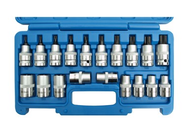 SW-STAHL Set ključeva nasadnih 1/2″, torx muški i ženski T20-T70 i E10-24 04180L