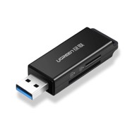 UGREEN Čitač, memorijskih kartica USB 3.0, TF/microSD/SD kartice, crni