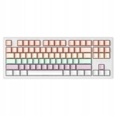 ATTACK SHARK mehanička tipkovnica M87 TKL, Hot-Swap, RGB, White Jade prekidači