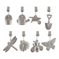 ESSCHERT DESIGN Set od 8 utega na stolnjaku Garden
