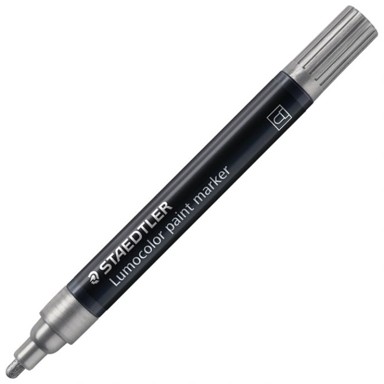 STAEDTLER Akrilni marker 349-81, Lumocolor, 2,4 mm, srebrni