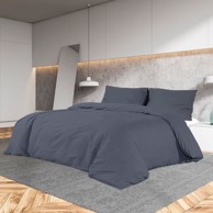 Zaštitna navlaka za krevet antracit 140 x 200 cm pamučni